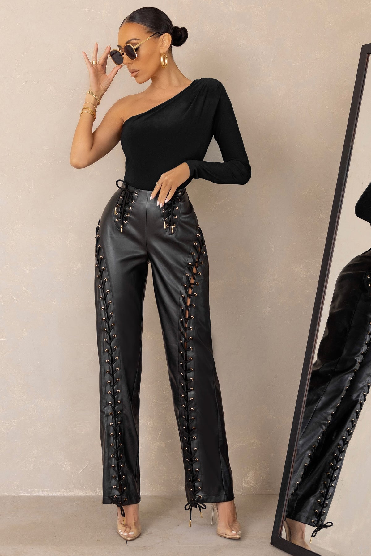 Step Up Your Style Game with Our LaceUp Pants Collection  Dolls Kill