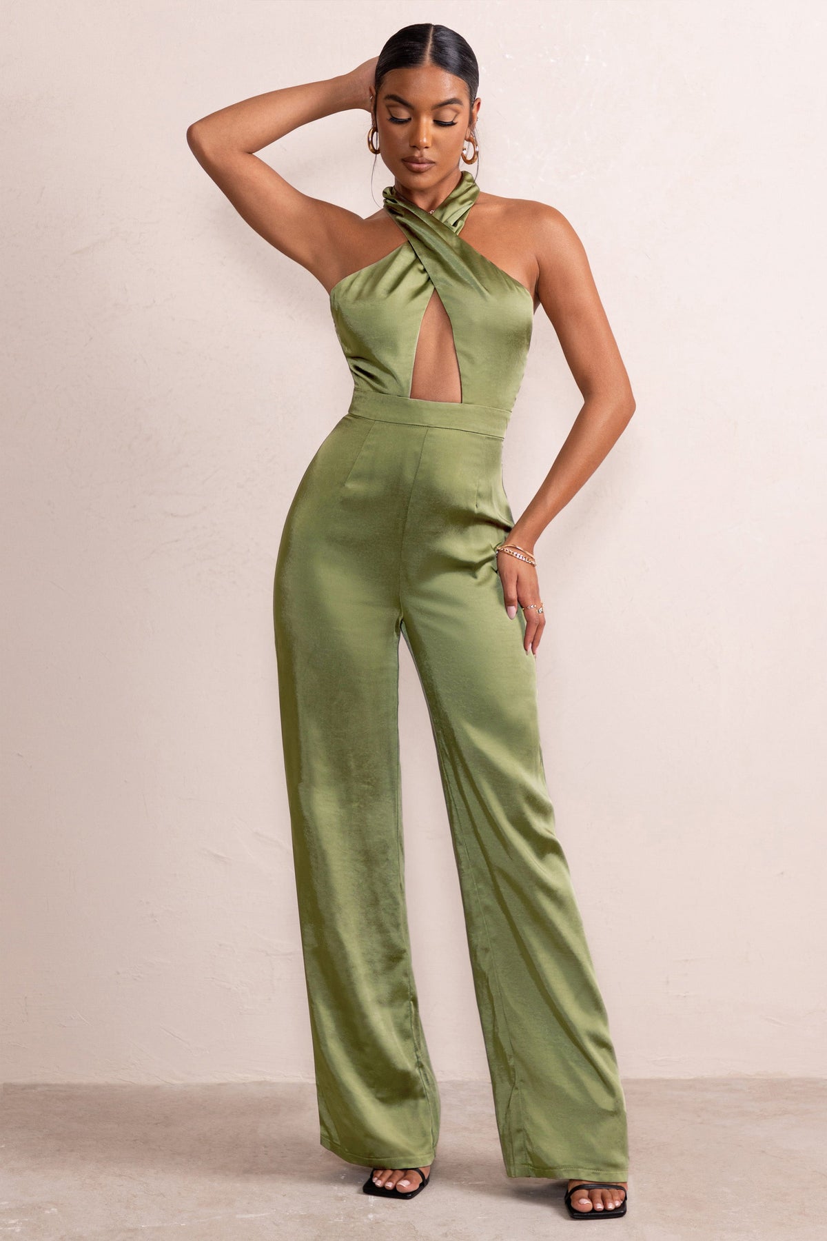 LONG HALTER JUMPSUIT