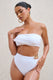 Wealth | White High Waisted Chain Bikini Bottoms - Club L London - USA