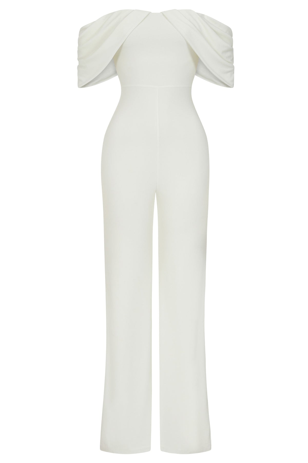 Women's White Jumpsuit One Side Ruffled/high Waist Wide Leg / Ruffle  Jumpsuit 70s Style/ruffled Trim One Shoulder. -  Canada