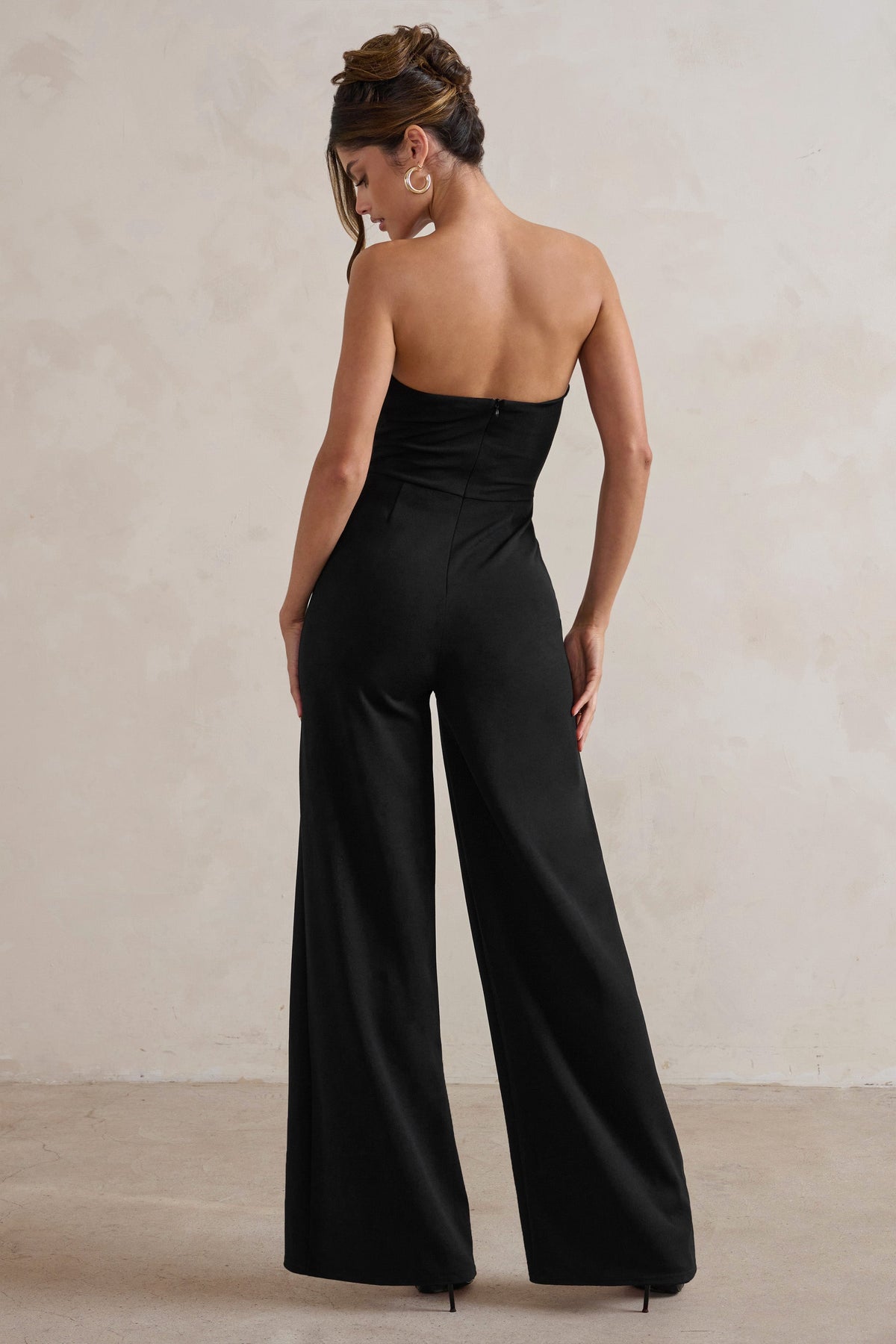 Milana Strapless Wide Leg Jumpsuit - Women's Clothing | The Pink Turtle